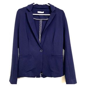 Navy Blue Stretch Blazer